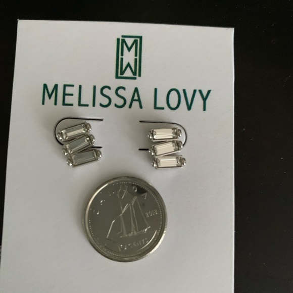 Melissa Lovy baguette stud earrings - Picture 4 of 7